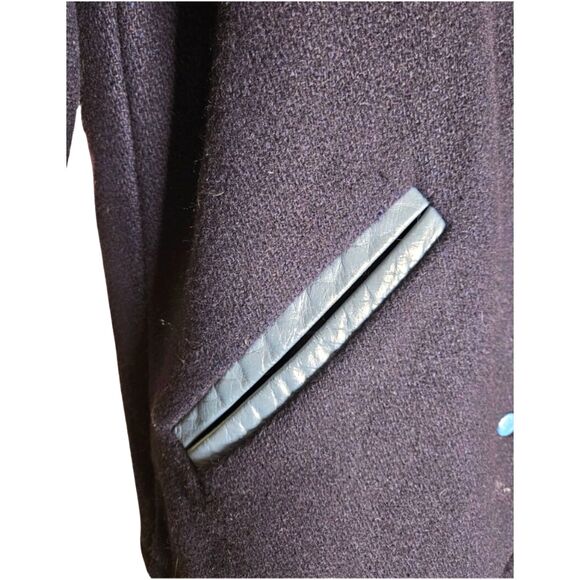 Vintage UNC TARHEELS Deerfoot Sports Apparel Ladies Wool Jacket sz 12 - Picture 5 of 10